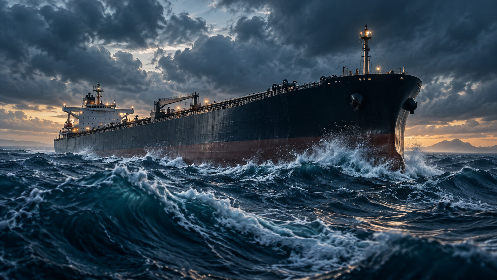 Pétrolier en mer illustrant les tensions sur l’approvisionnement énergétique